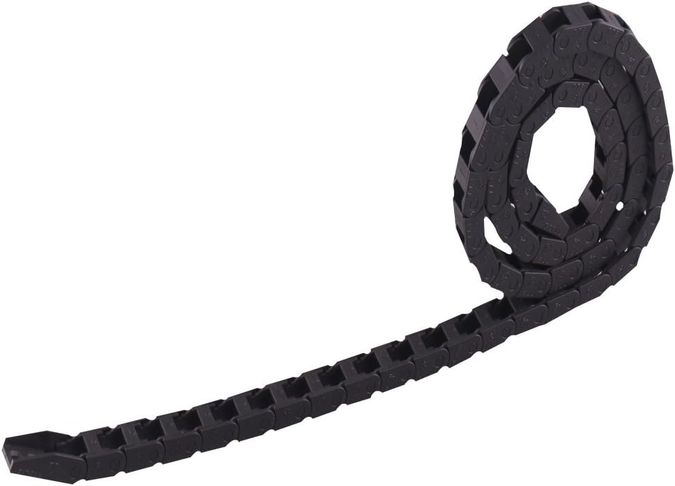Máquina herramienta plástico para cable remolque CNC negra