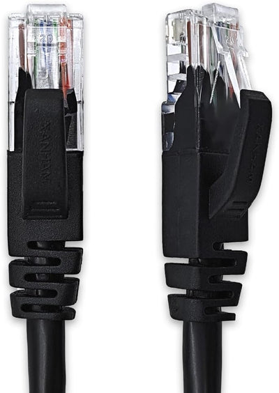 Cable Ethernet Cat6 3pies RJ45 para PC TV router negro