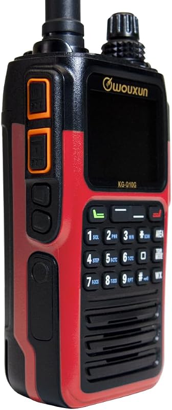 Radio GMRS de mano color rojo