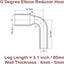 Acoplador codo 90 grados manguera silicona auto 3.25-3.5