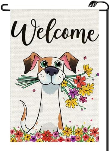 Bandera floral jardín 12x18pulg doble cara
