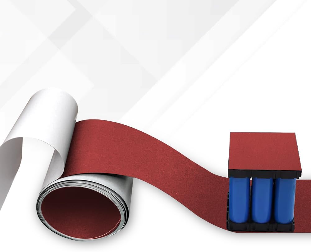 Papel aislante eléctrico autoadhesivo 7.874pulg 9.8ft rojo