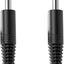 Cable instrumento 1/4pulg compatible guitarra bajo batería 6ft