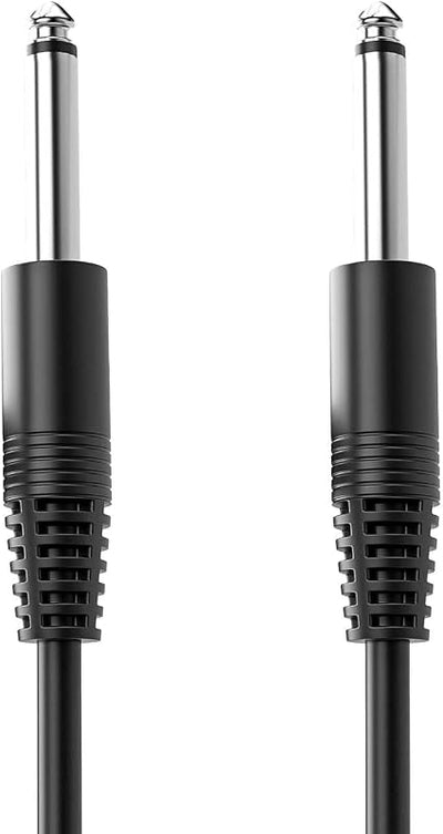 Cable instrumento 1/4pulg compatible guitarra bajo batería 6ft