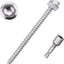 Tornillos autorroscantes hex 12x4 acero inox 410 con broca 25uds