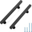 30 Manijas Acero Inox 5pulg Negro Mate Tiradores Cuadrados