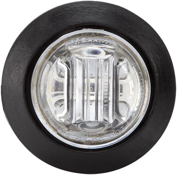 Luz LED indicadora cortesía redonda 3/4pulg rojo