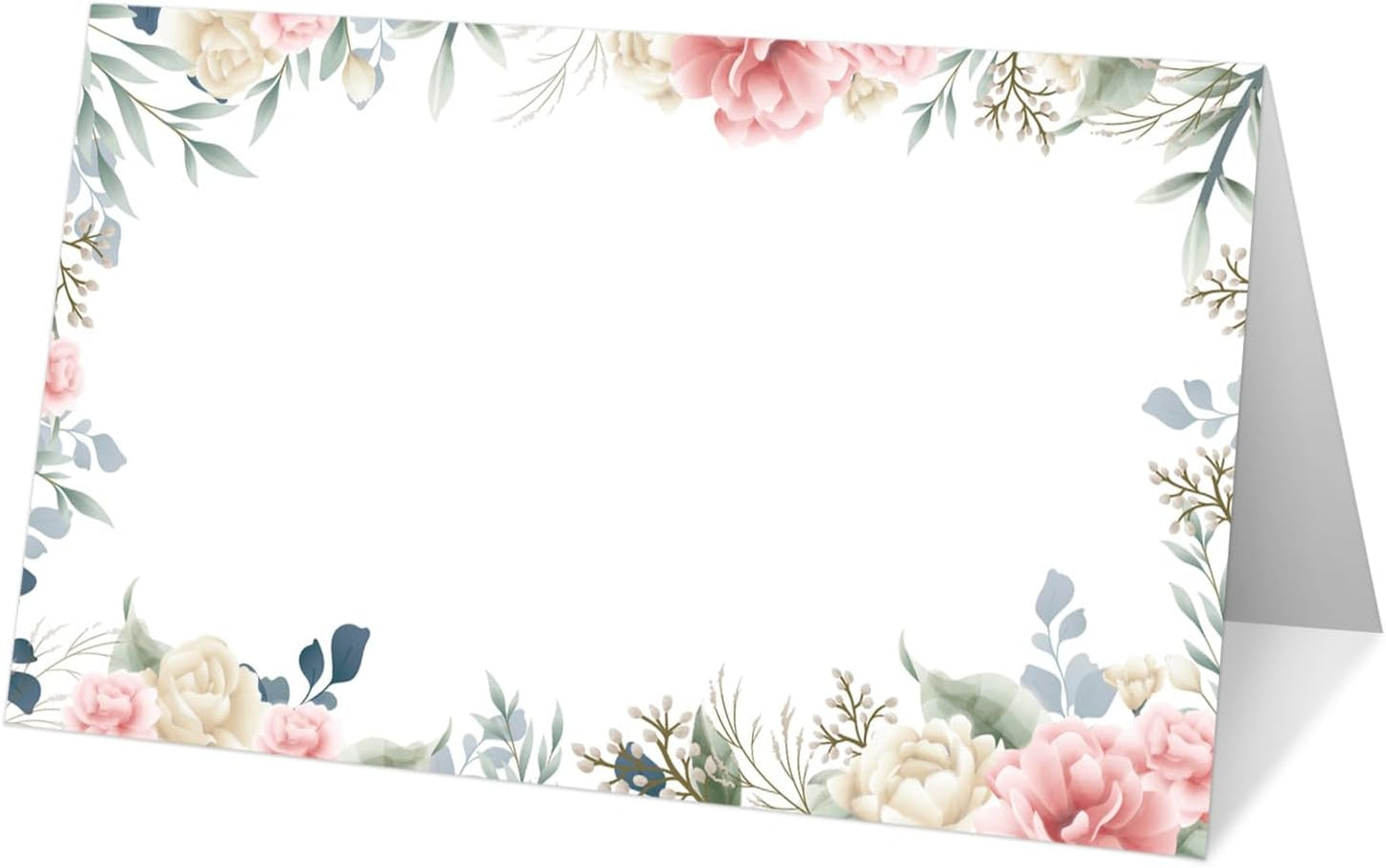 25 Tarjetas Lugar Florales para Mesa Boda Fiesta