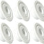10 Placas Escudo Rociador IPS 1/2pulg Cubiertas Blancas