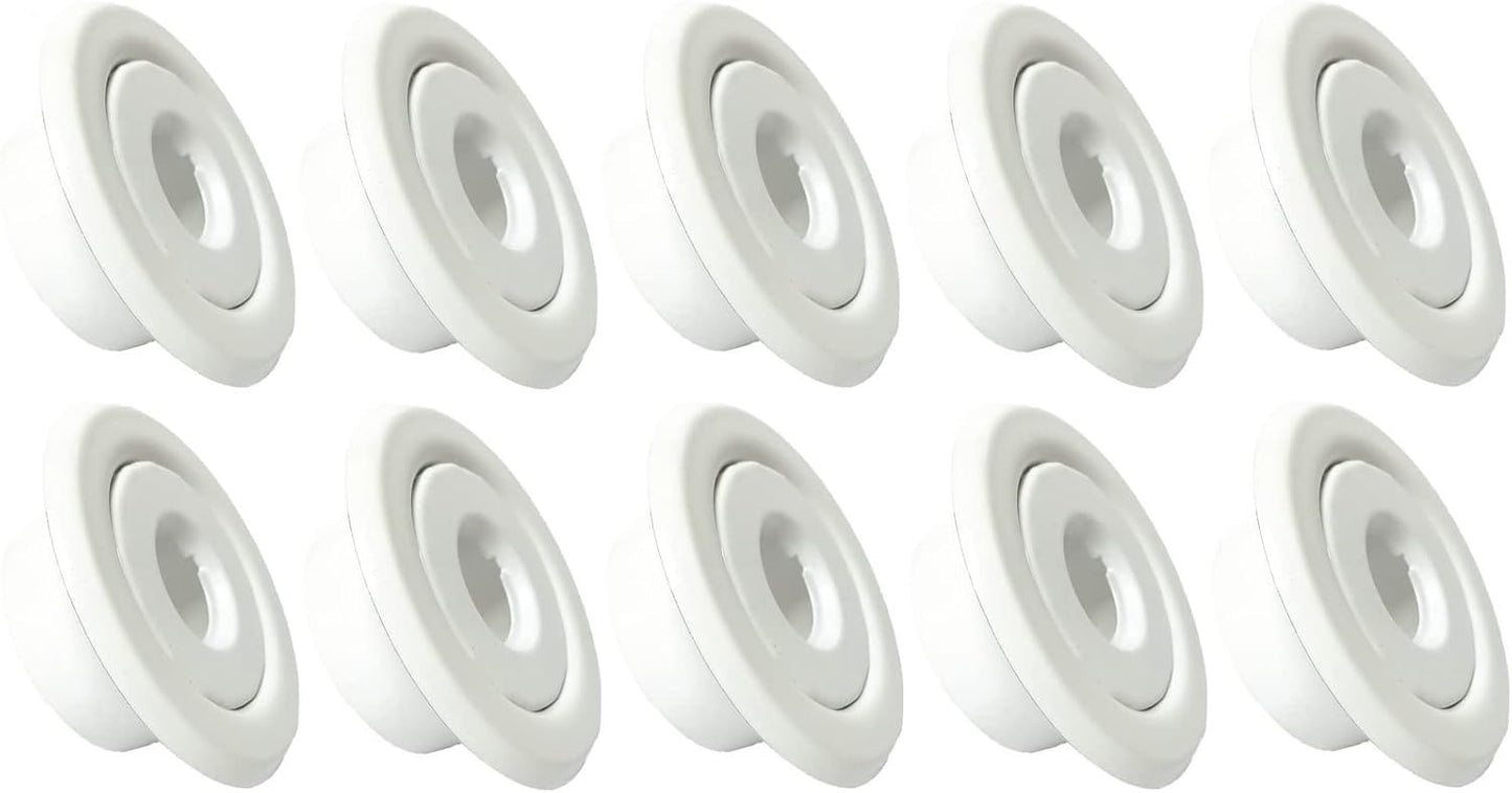 10 Placas Escudo Rociador IPS 1/2pulg Cubiertas Blancas