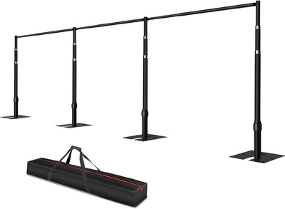 Soporte fondo tubo ajustable 8.9x30ft base metal para fiestas boda