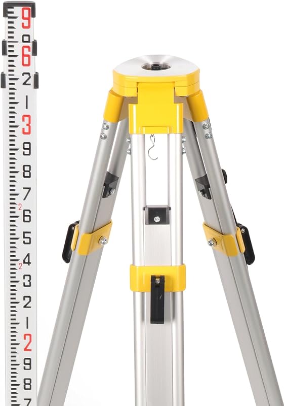 Trípode aluminio 66" set varillas 9ft topografía