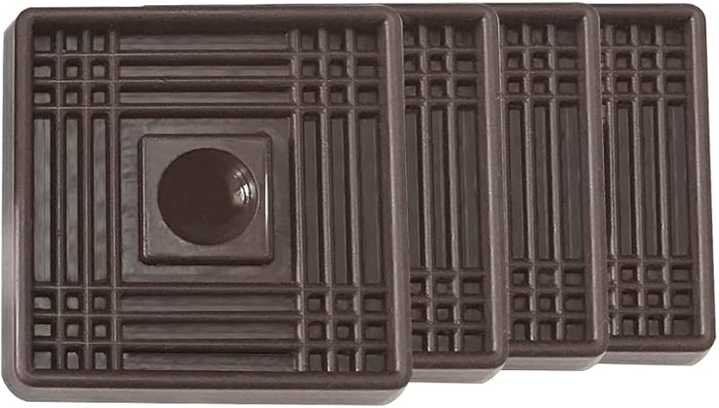 Almohadillas antideslizante para muebles 2x2pulg marrones 4uds