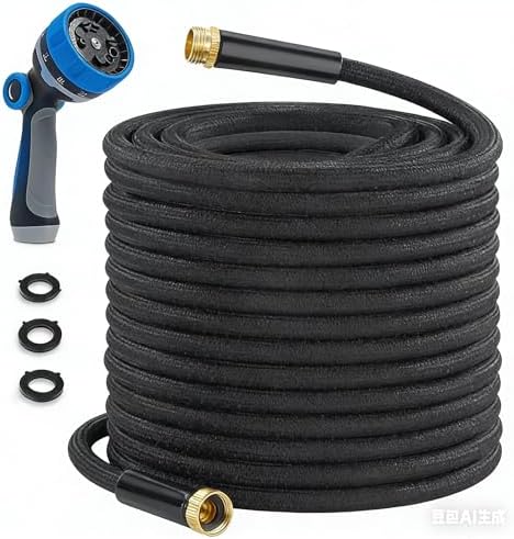 Manguera jardín 25ft PVC flexible metal resistente