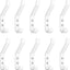 Ganchos pared para abrigos pack 10 blanco