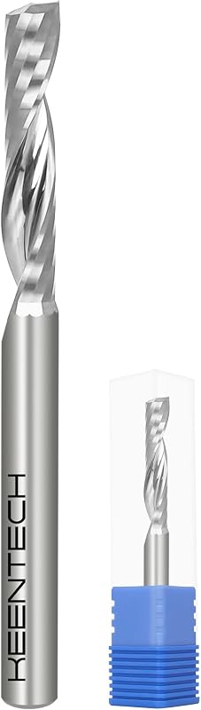 Broca plana para enrutador CNC 1/4 con vástago