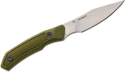Cuchillo EDC hoja D2 3.3pulg diseño oliva con funda