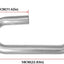 Tubo escape 2" acero inox 304 curva 90 y 180 grados