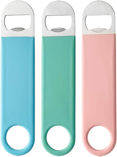 3 Pzas Abrebotellas Acero Inox 7pulg Cuello Largo