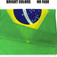 Bandera Brasil 3x5ft poliéster 2 ojales latón