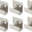 Ganchos planos J acero inox soporte azulejos cerámica