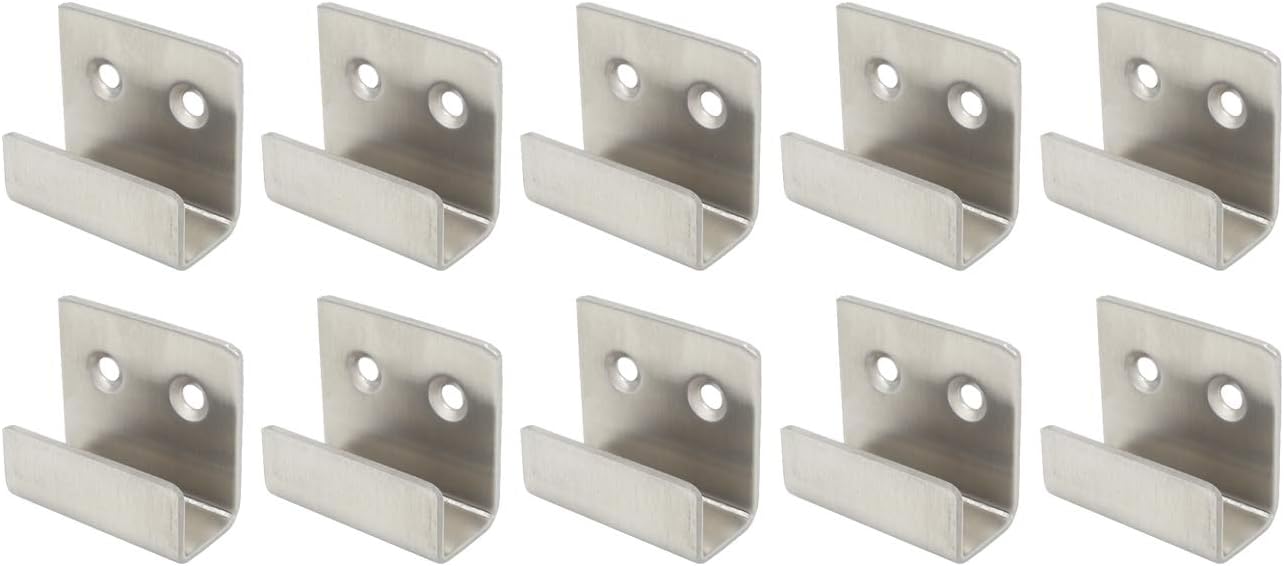 Ganchos planos J acero inox soporte azulejos cerámica