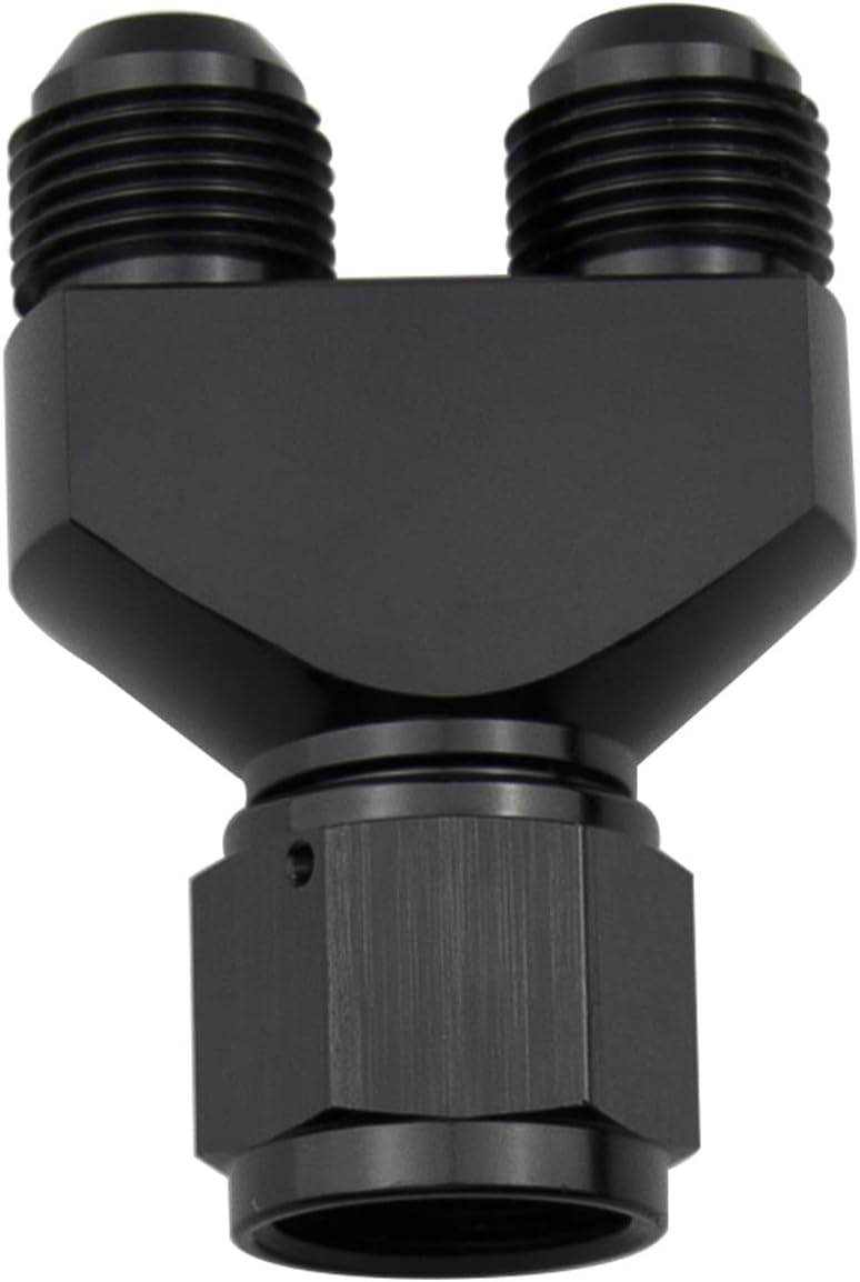Adaptador aluminio -12 AN hembra giratoria a 2 x -10 AN