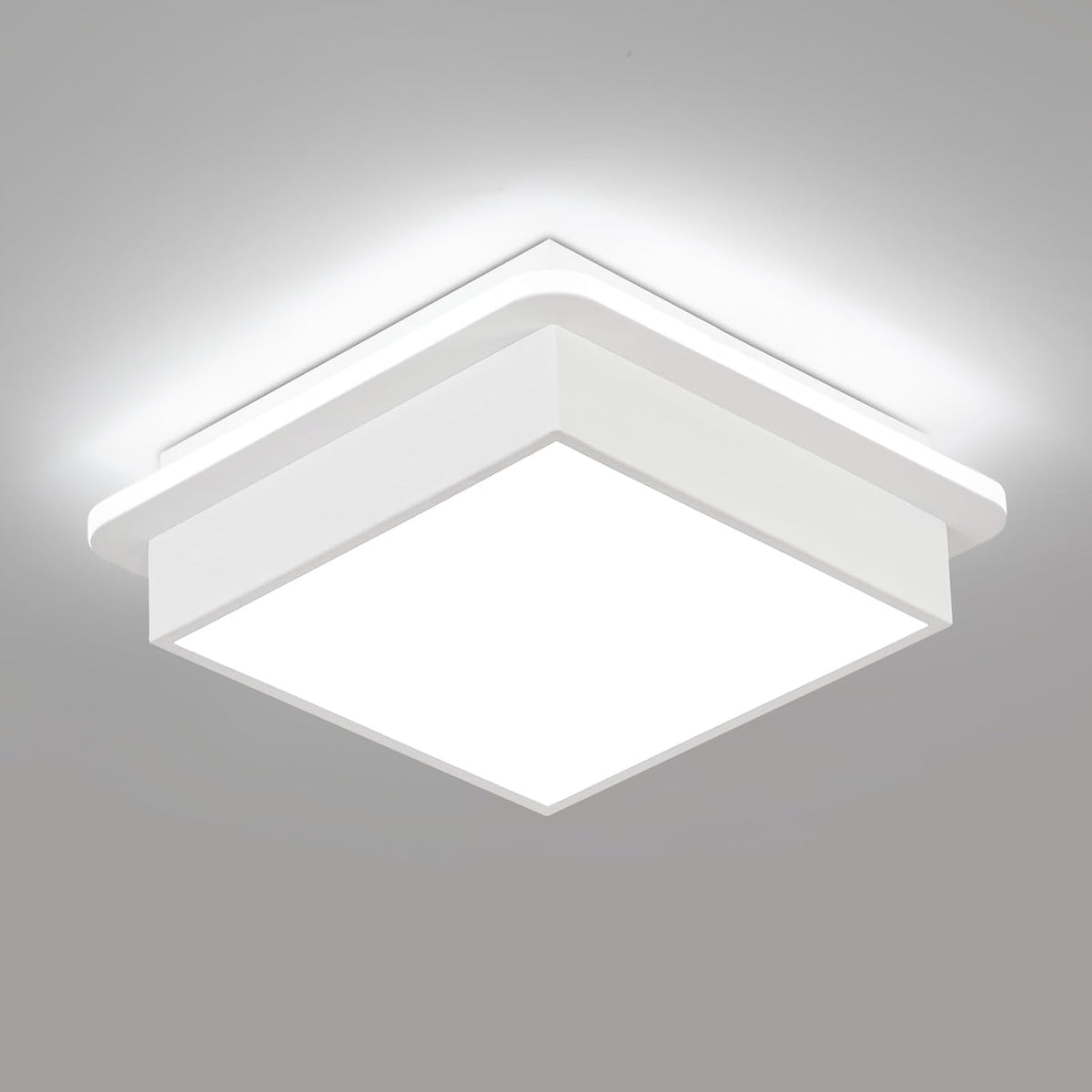 Lámpara techo LED cuadrada 6000K para pasillo dormitorio