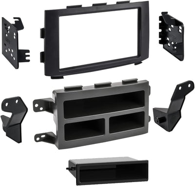 Kit instalación radio DIN Honda Pilot 06-08 negro 15.75x12"