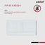 Cubierta ventilación 6x2 con pantalla rejilla aire retorno metal