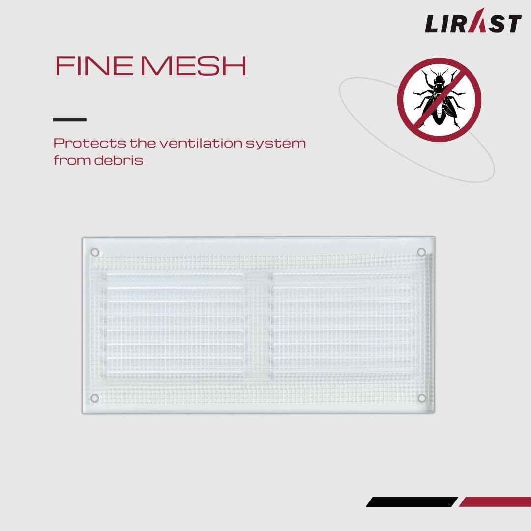 Cubierta ventilación 6x2 con pantalla rejilla aire retorno metal