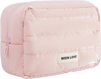 Bolsa maquillaje acolchada para mujer viaje organizadora