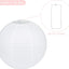 Linternas papel redondas blancas 6pulg 10uds
