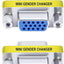 3 Pzas Adaptador VGA Hembra a Hembra Macho a Hembra