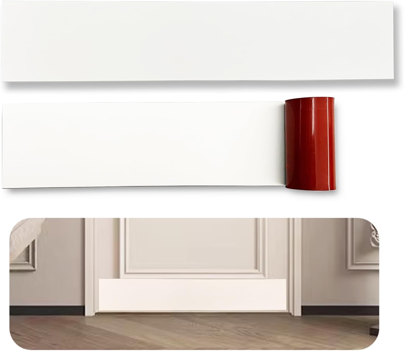 2 Placas Silicona Autoadhesivas para Puerta 6x28pulg