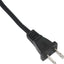 Cable extensión 2 clavijas interior 125V 10A Nema 1-15P negro