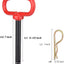 Pasador enganche remolque mango rojo 3/4x6-1/2"
