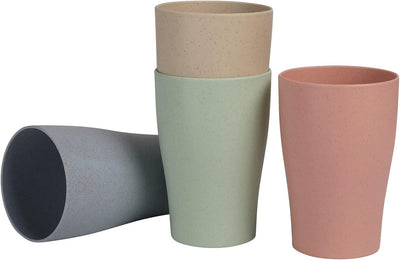 Vasos plástico 9.3oz 4 colores para beber campamento