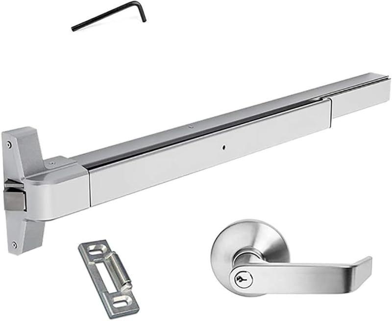 Dispositivo salida pánico barra aluminio palanca exterior