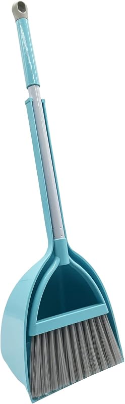 Juego escoba y recogedor para niños azul