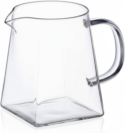 Jarra vidrio 12oz para café té y espuma de leche