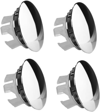 Anillo desbordamiento fregadero baño 4 pzas cromado latón
