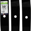 3 Cuchillas para Cortacéspedes 50pulg Negro
