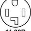 Toma salida Legrand 3801CC6 30A 250V dos polos tres cables