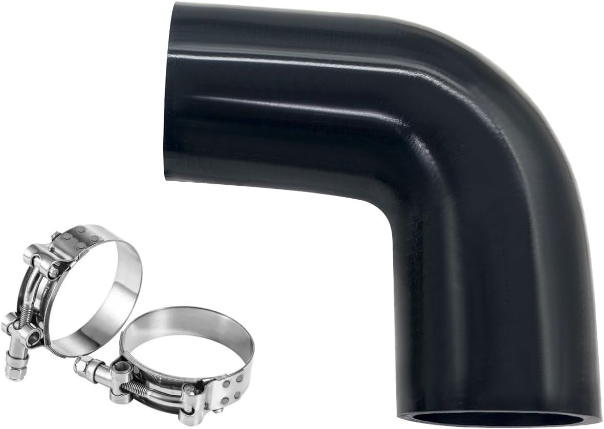 Acoplador codo 90 grados manguera silicona reforzada