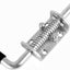 Cerradura acero inox 304 resorte para puerta cobertizo