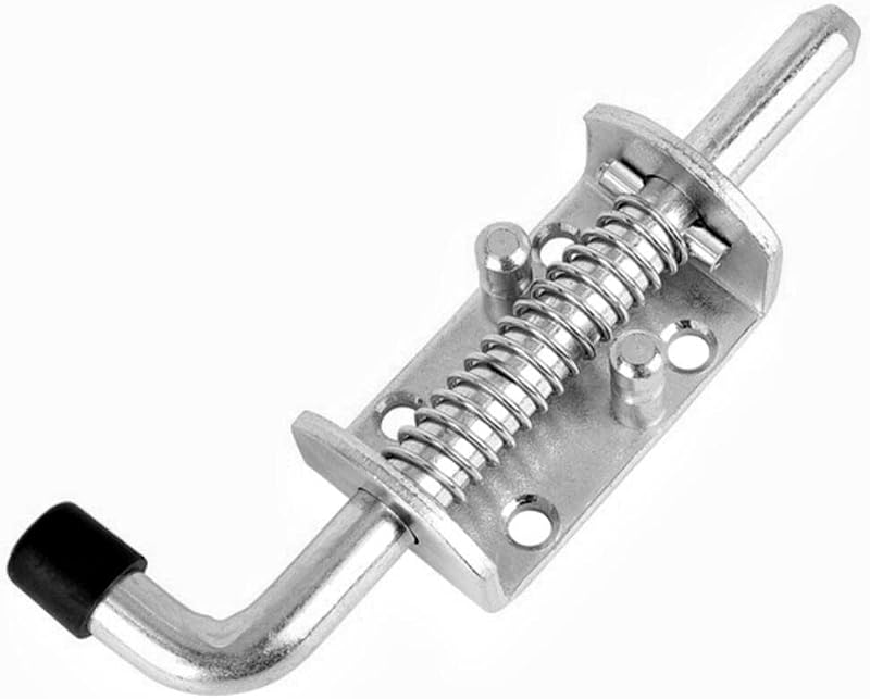 Cerradura acero inox 304 resorte para puerta cobertizo