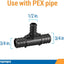 Reductor Tee PEX Crimpado 3/4x3/4x1/2 pulg