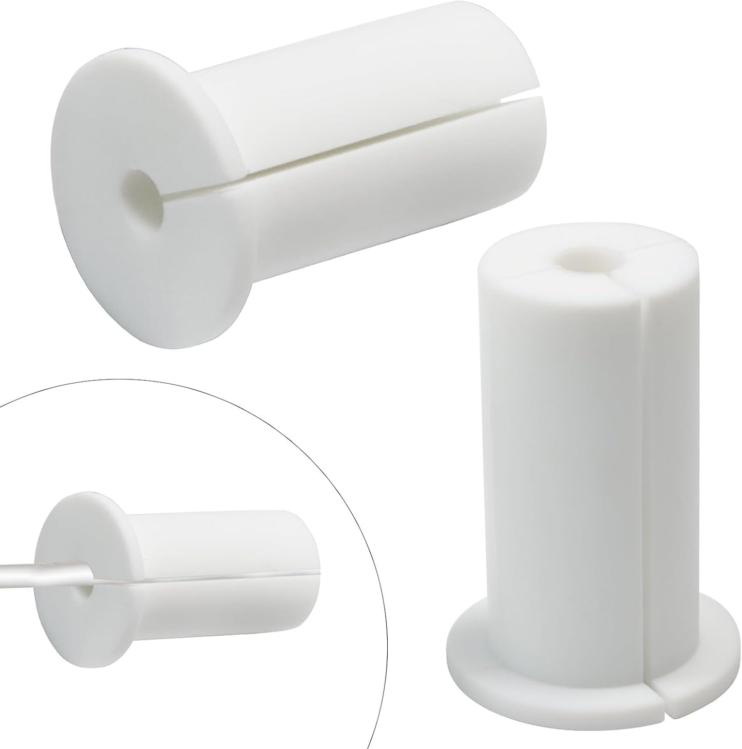 Juego 2 pzas ojales silicona impermeable 1pulg para cable Ethernet