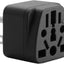 Adaptador enchufe universal UE a EE.UU. 2 pzas negro